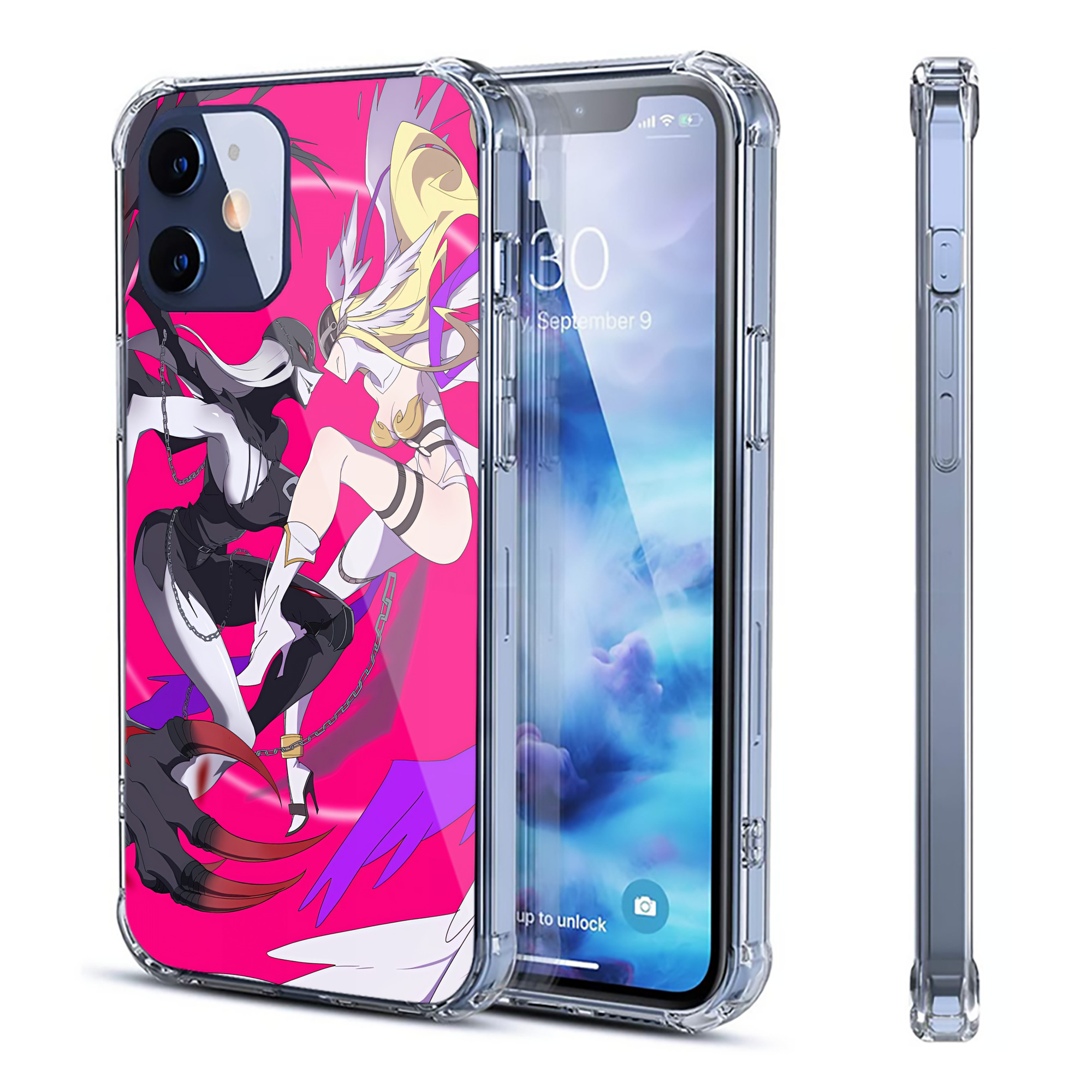 （画像用） Digimon デジタルモンスター/デジモン 【iPhone 12シリーズ対応】透明スマホケース（クリアソフトケース）